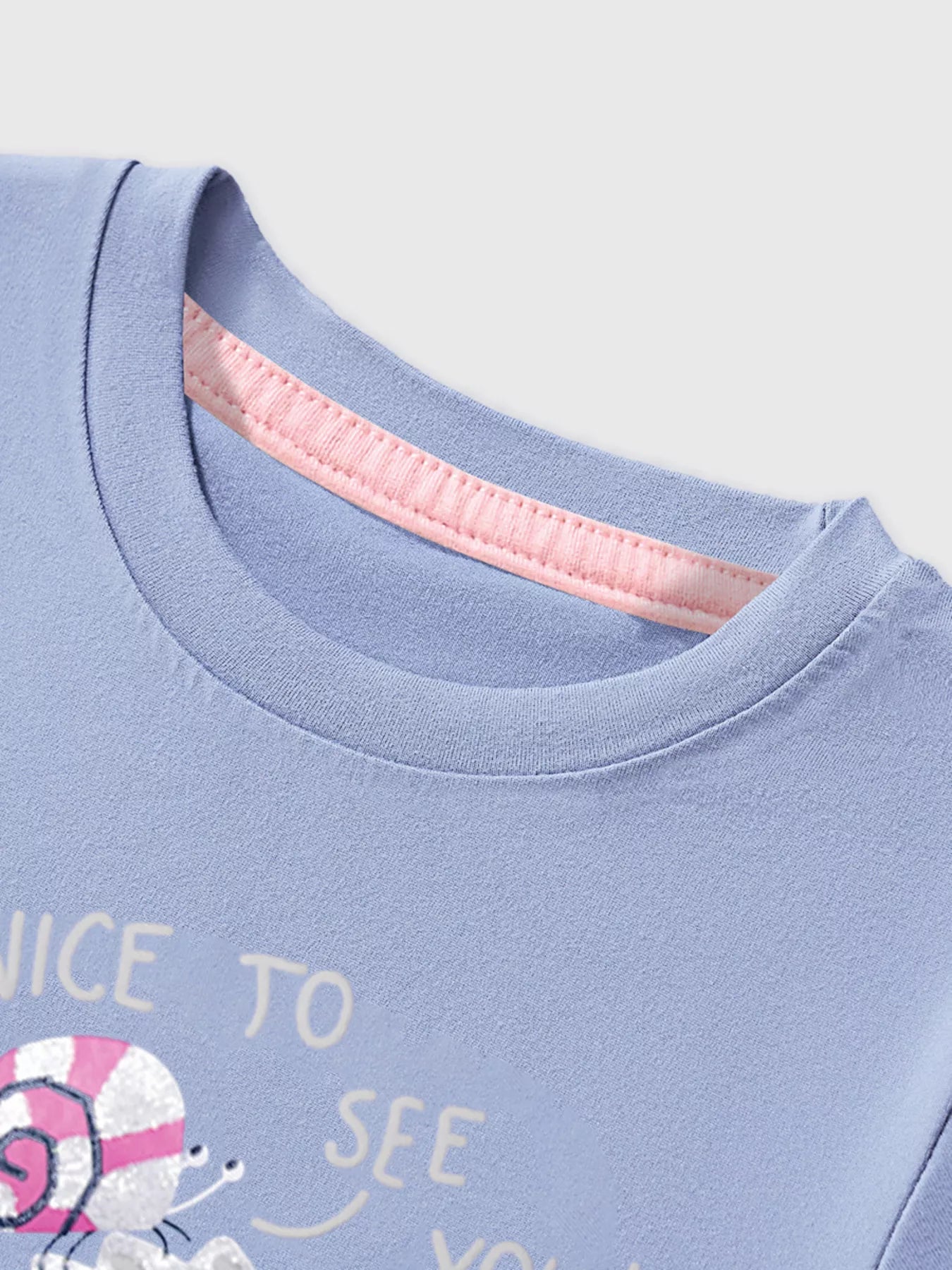 Kids Seahorse T-Shirt – Soft Cotton Graphic Tee for Boys & Girls (Light Blue)
