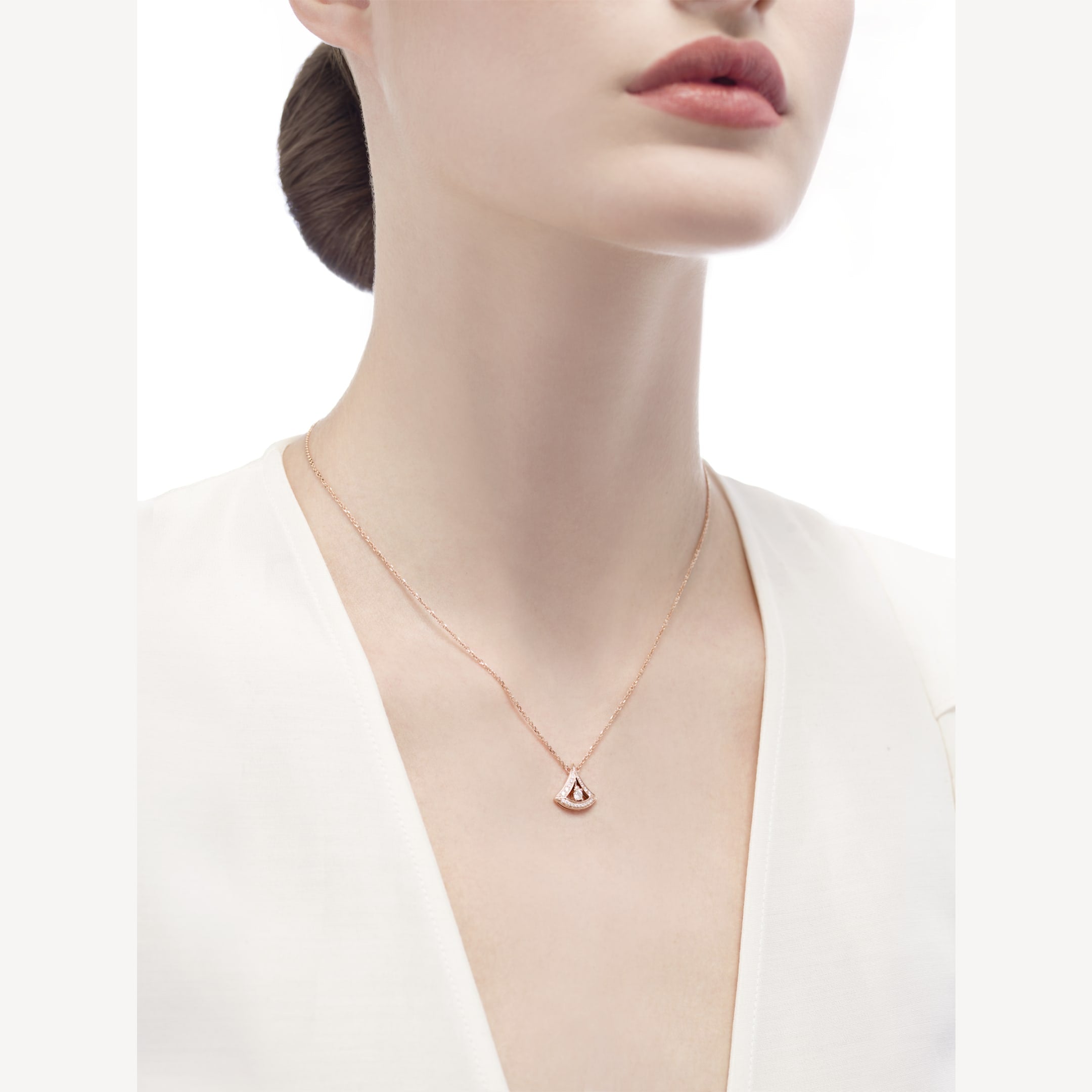 18K Divas' Dream Pave Diamond Openwork Necklace