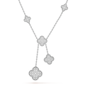18K Magic Alhambra Six Motifs Diamonds Necklace