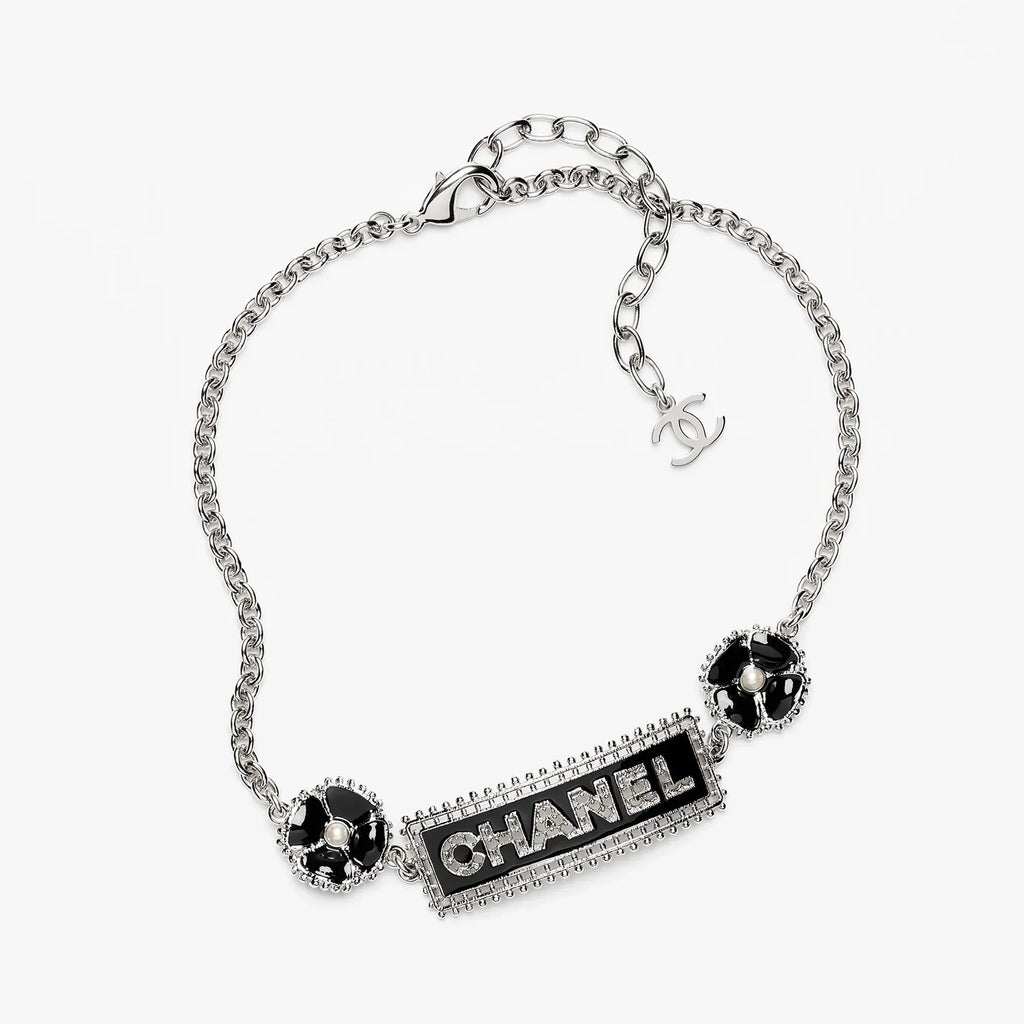 18K CC Resin Diamonds Necklace