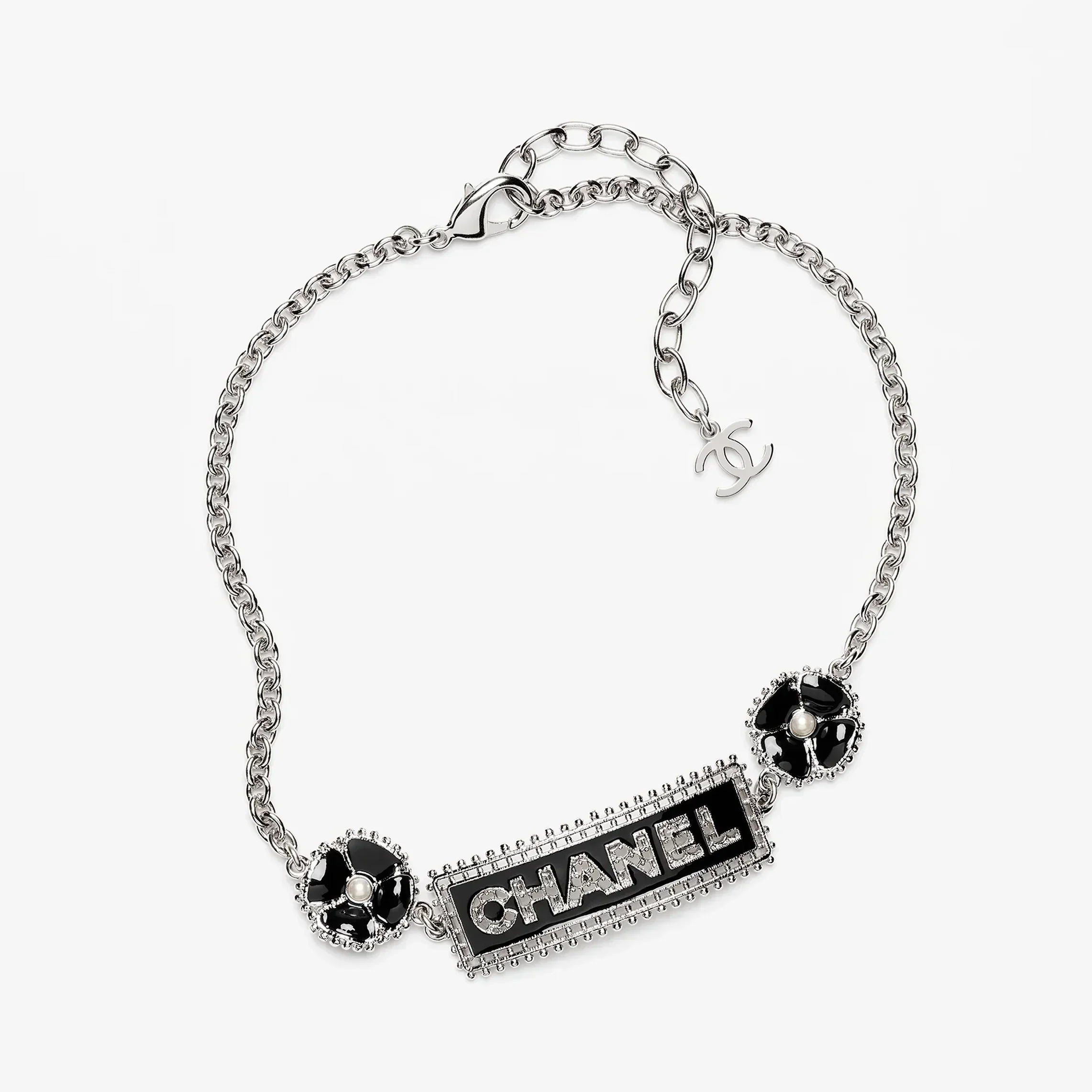 18K CC Resin Diamonds Necklace