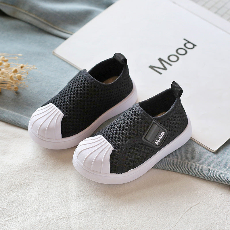 Kids Non-Slip Sneakers - Lightweight Breathable Toddler Shoes for Boys & Girls