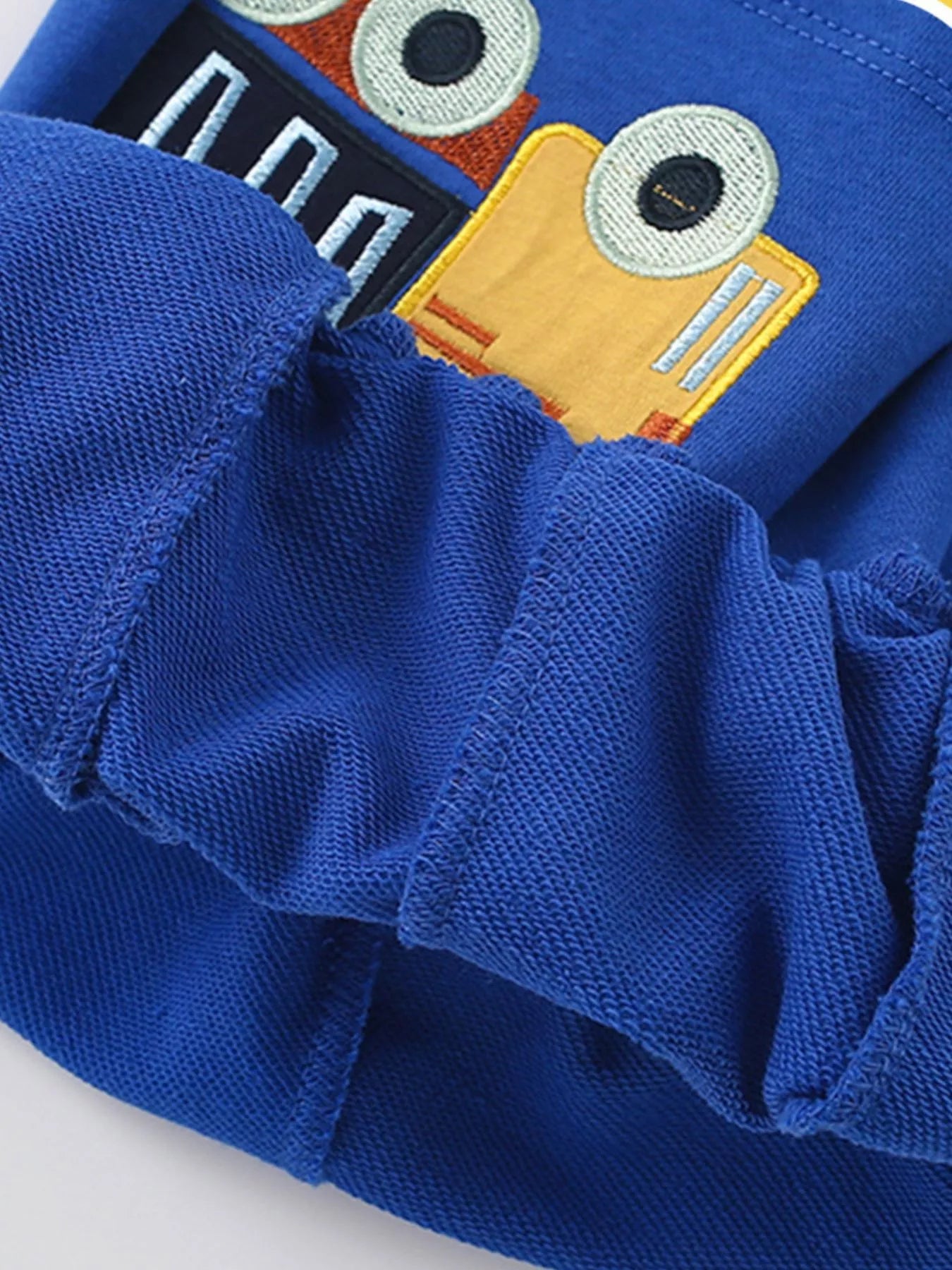 Boys Excavator & Dump Truck Embroidered 2-Piece Outfit Set | Sizes 6Y–8Y