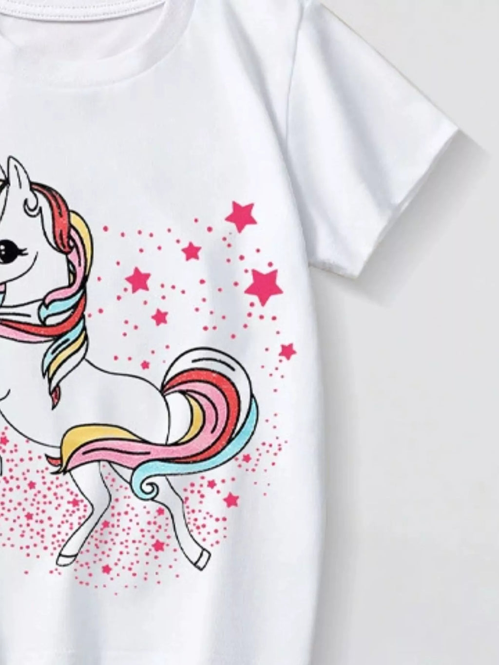 Kids Unicorn T-Shirt – Rainbow Graphic Tee for Girls