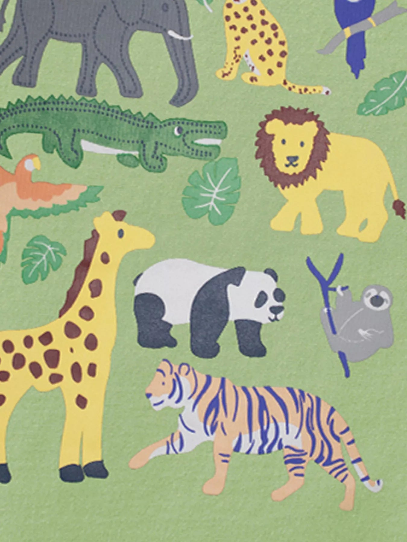 Kids Animal Print Graphic Tee – Soft Cotton Crew Neck for Boys & Girls