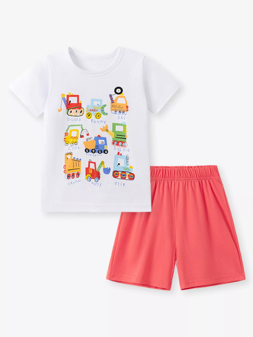 Kids Printed T-Shirt & Shorts Set – Comfortable Summer Outfit for Boys & Girls