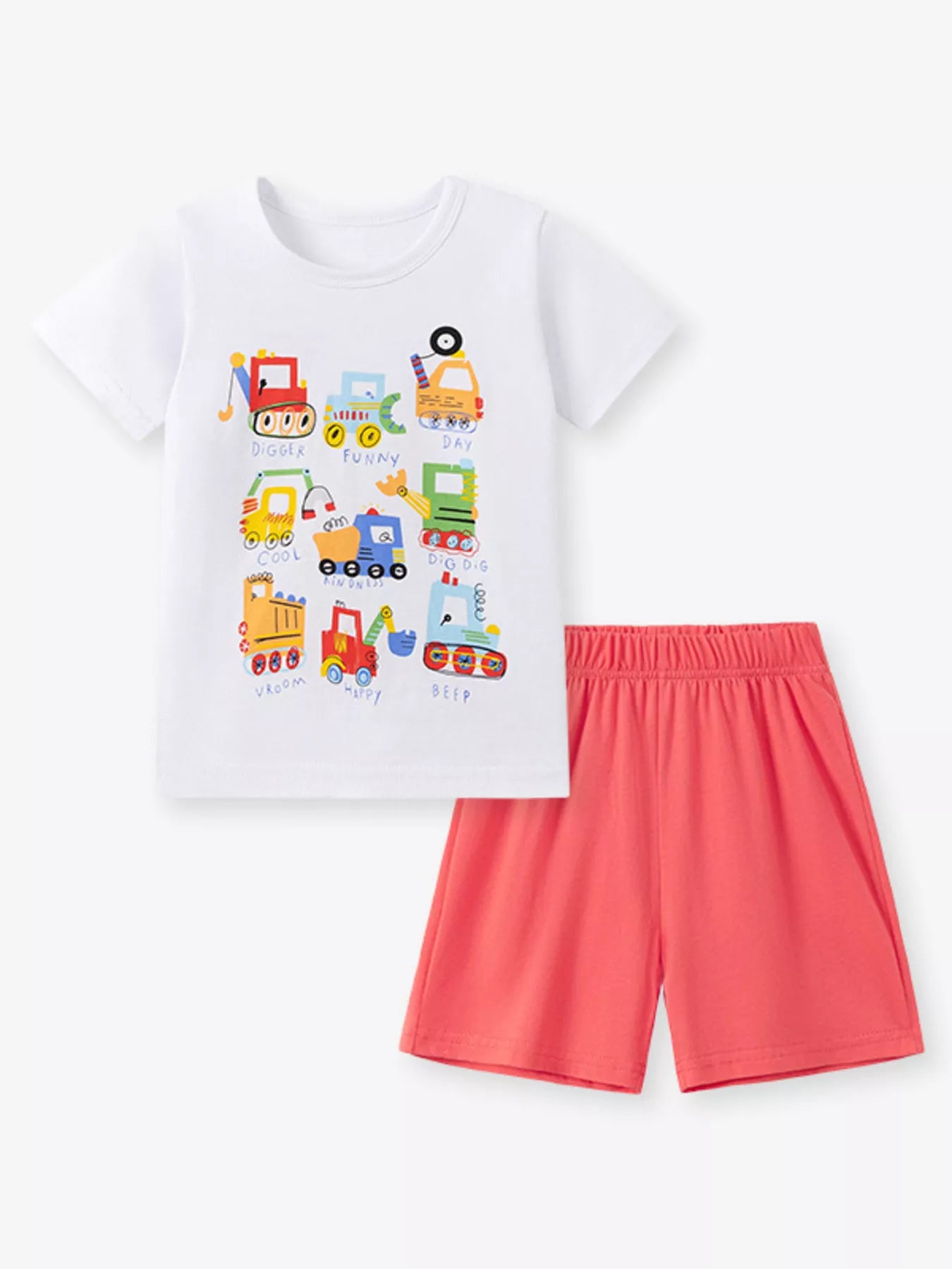 Kids Printed T-Shirt & Shorts Set – Comfortable Summer Outfit for Boys & Girls