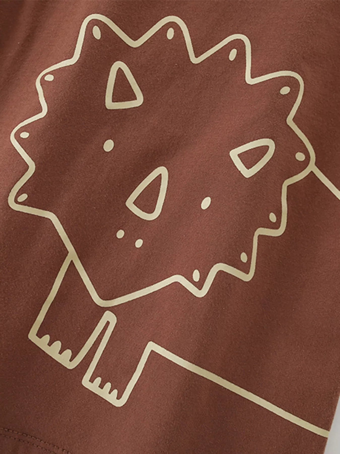 Kids Lion T-Shirt – Soft Cotton Cartoon Graphic Tee for Boys & Girls (Burgundy)