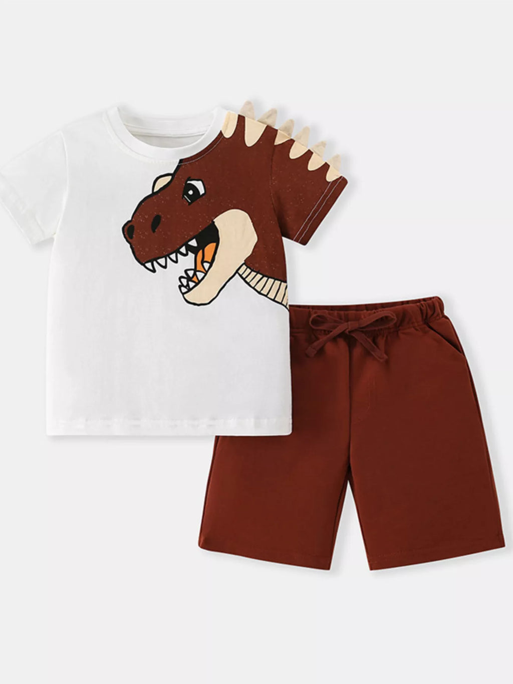 Boys Dinosaur T-Shirt & Shorts Set | Soft Cotton Summer Outfit
