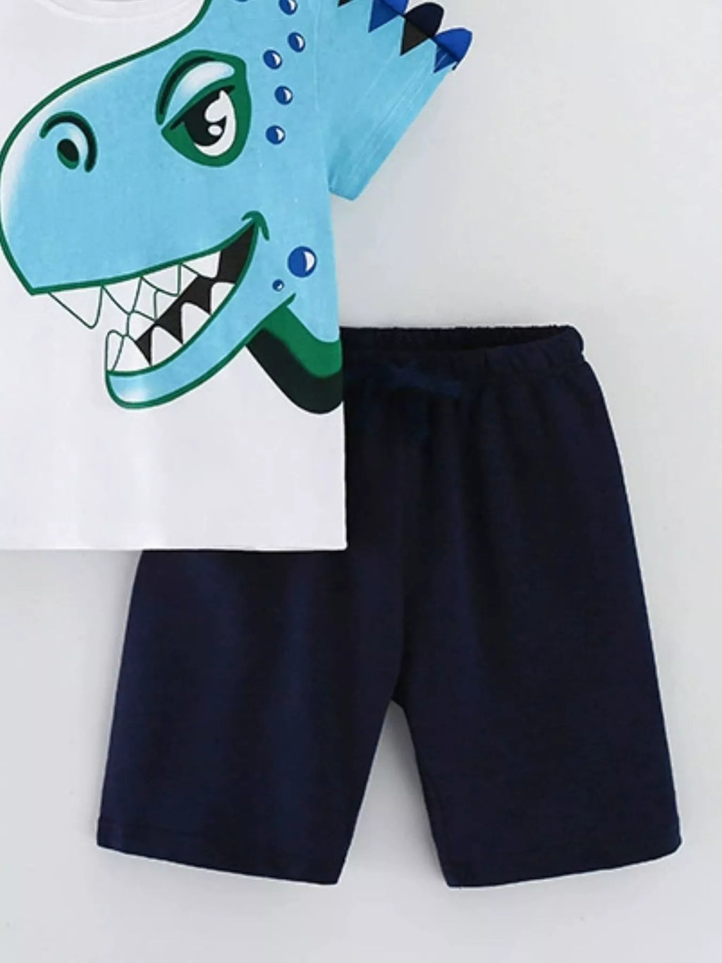 Kids Dinosaur T-Shirt & Shorts Set | Soft Cotton Summer Playwear