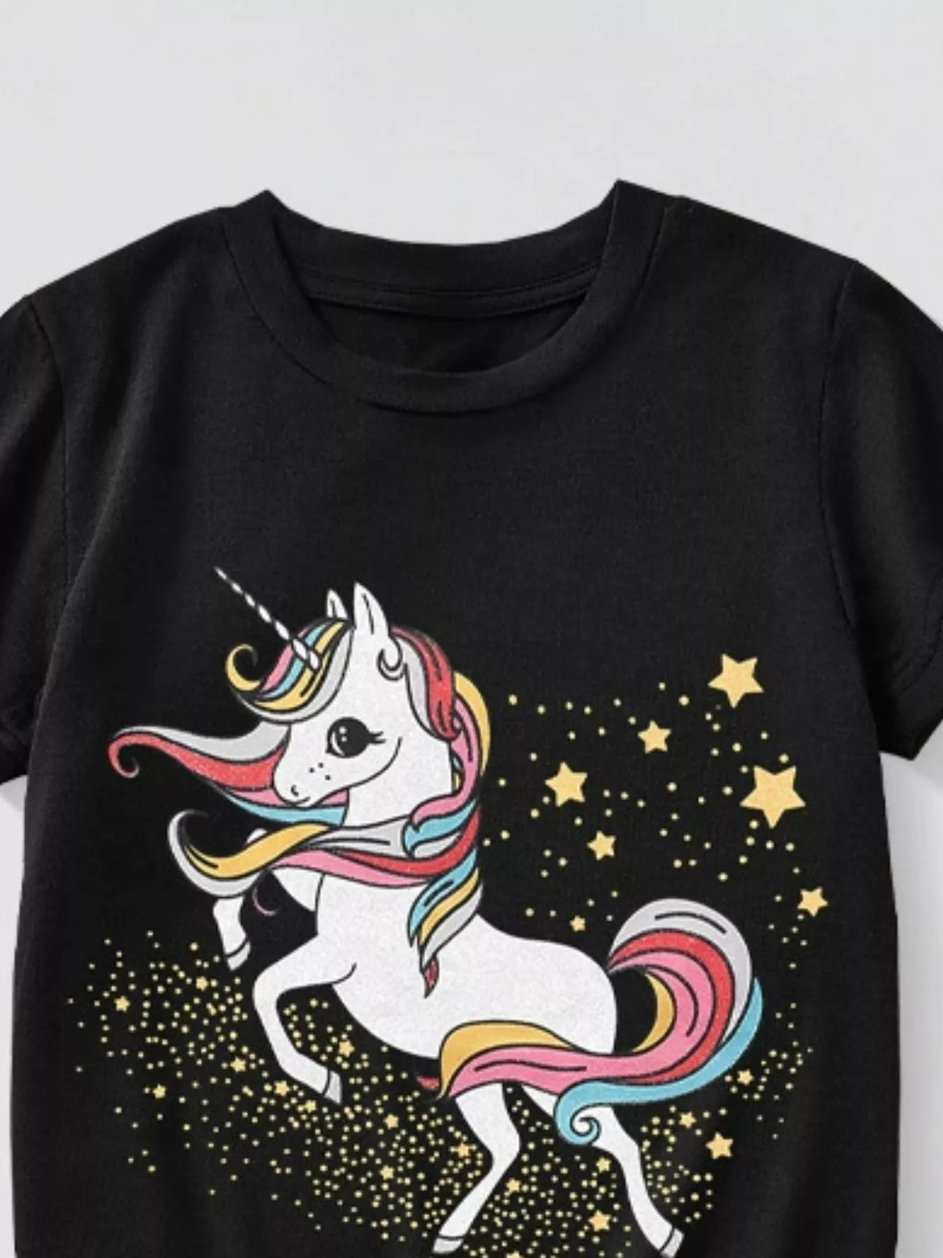 Kids Unicorn T-Shirt – Rainbow Graphic Tee for Girls