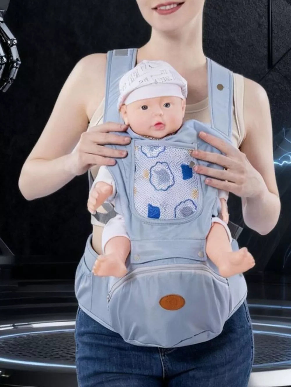Ergonomic Baby Waist Seat – Lightweight Hip Carrier for Infants