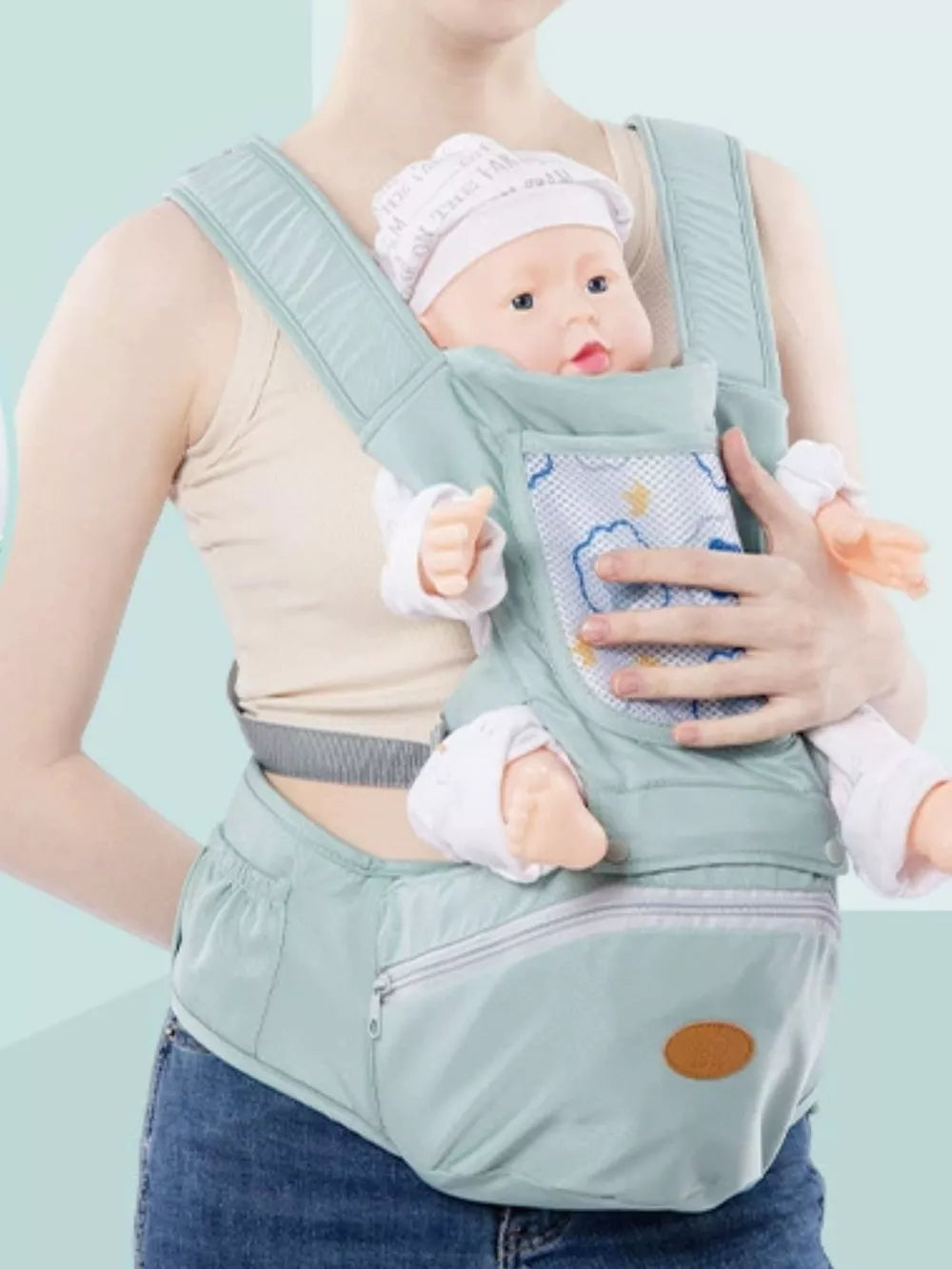 Ergonomic Baby Waist Seat – Lightweight Hip Carrier for Infants