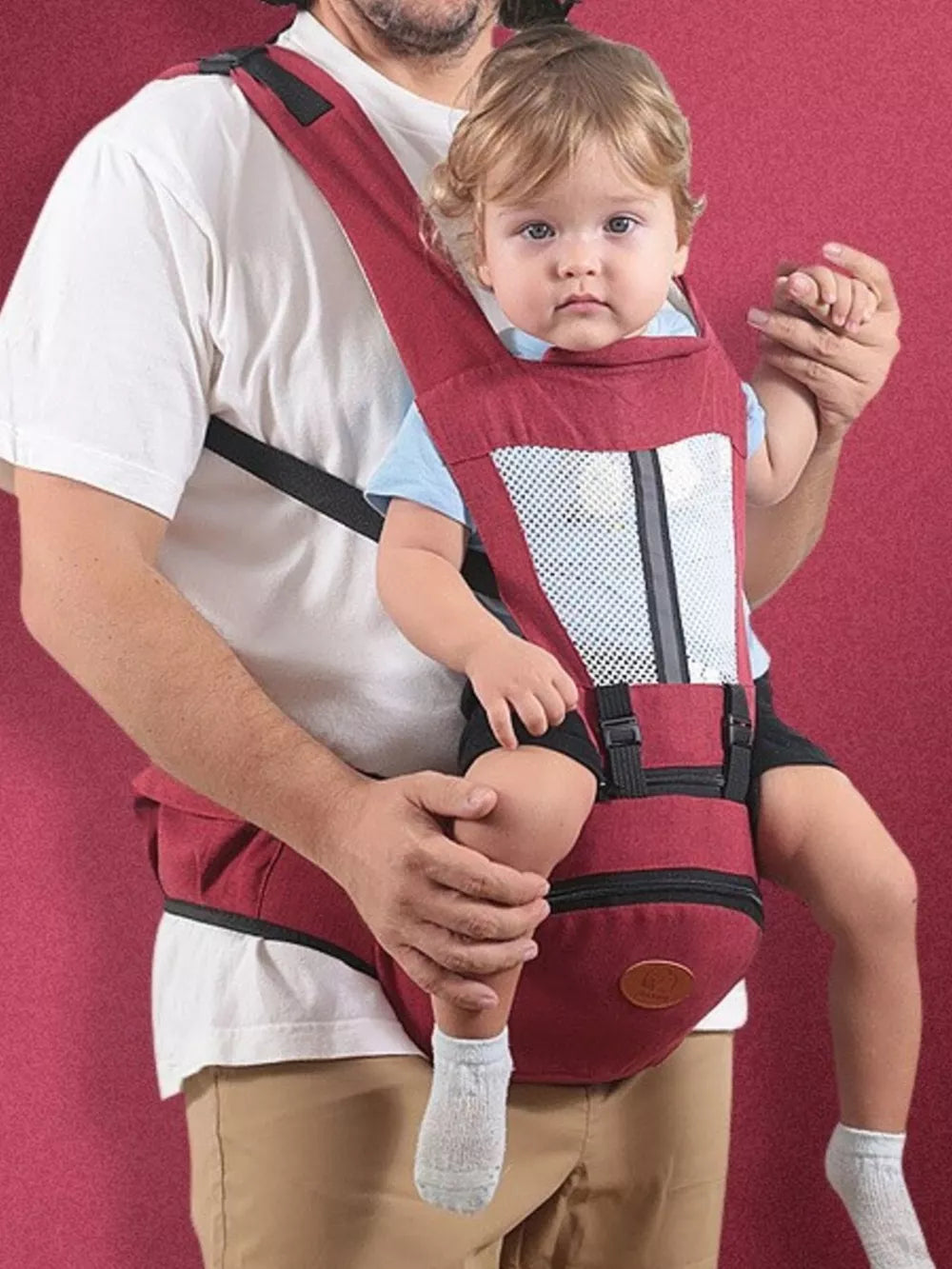 Ergonomic Baby Waist Seat – Hands-Free Hip Carrier