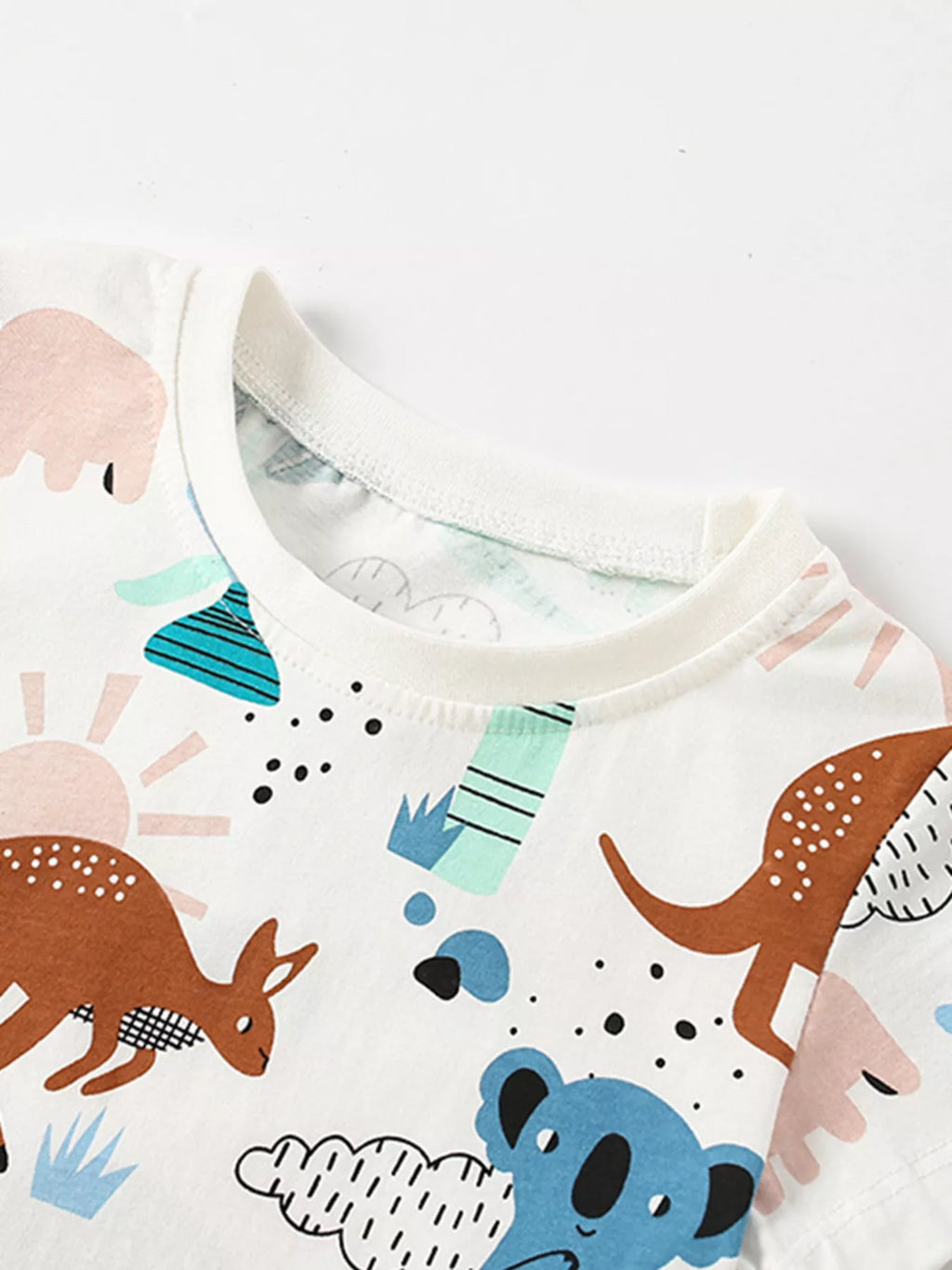 Kids Animal Print T-Shirt | Soft Cotton Short Sleeve Tee for Boys & Girls
