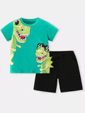 Kids Dinosaur Outfit Set | Short Sleeve T-Shirt & Shorts for Boys & Girls