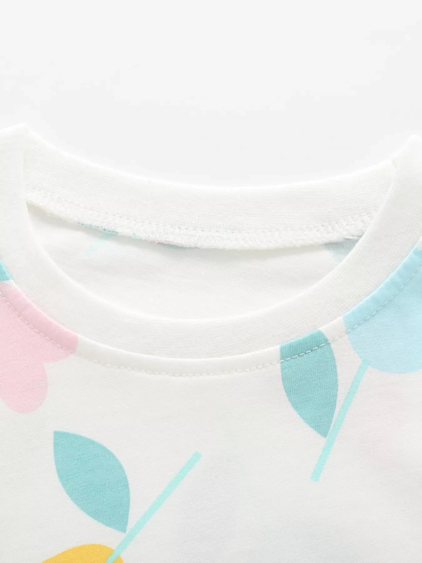 Girls Floral Summer Set - Soft Cotton Tee & Shorts Outfit for Toddlers & Kids