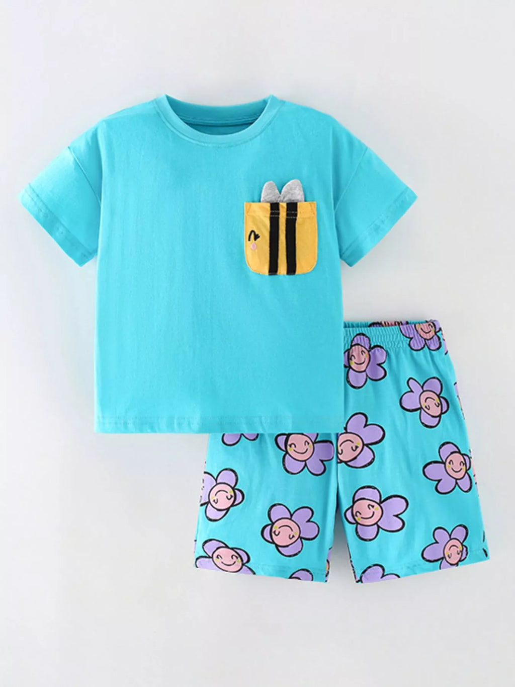 Kids Matching Top & Shorts Set | Soft 2-Piece Outfit for Boys & Girls