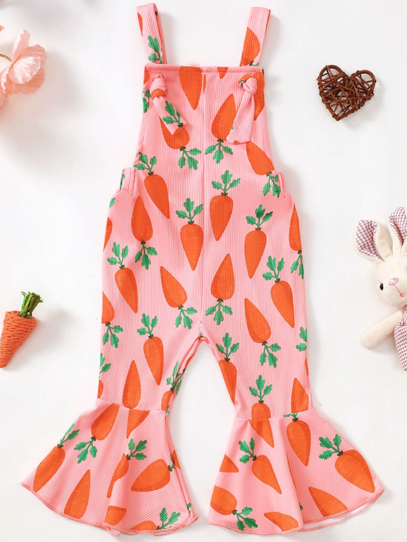 Children's Printed Flare Overalls