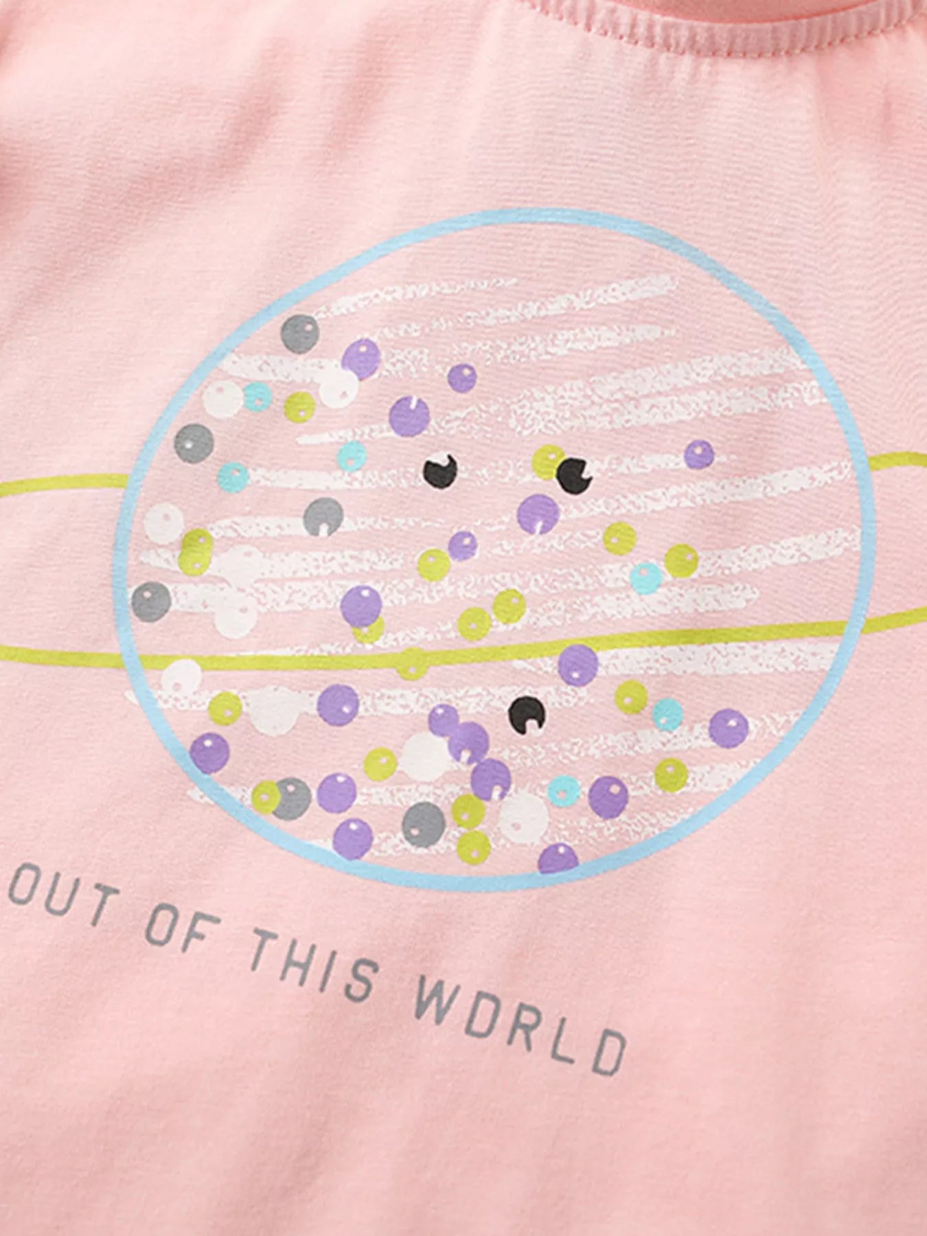Kids Space Explorer 2-Piece Outfit Set | Planet Graphic Tee & Shorts