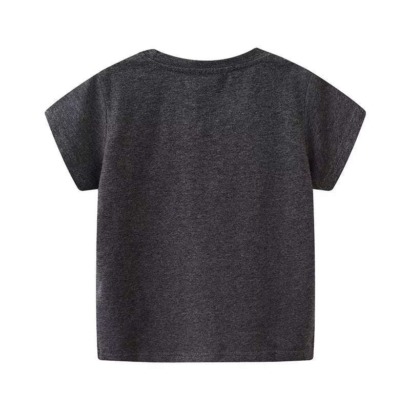Kids Space Explorer T-Shirt – Soft Cotton Galaxy Adventure Tee for Boys & Girls (Black)