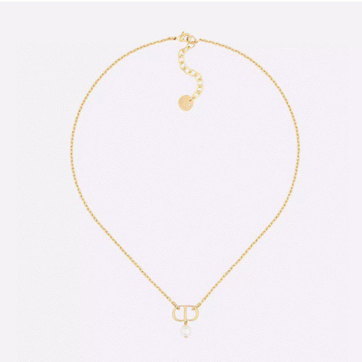 18K Petit CD Pearl Necklace